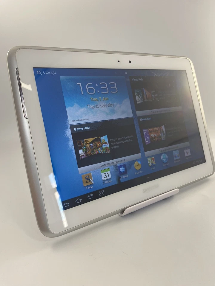 Samsung Galaxy Note 10.1 N8010 White Wi-Fi 16GB 5MP S-Pen Android Tablet - Image 2 of 4