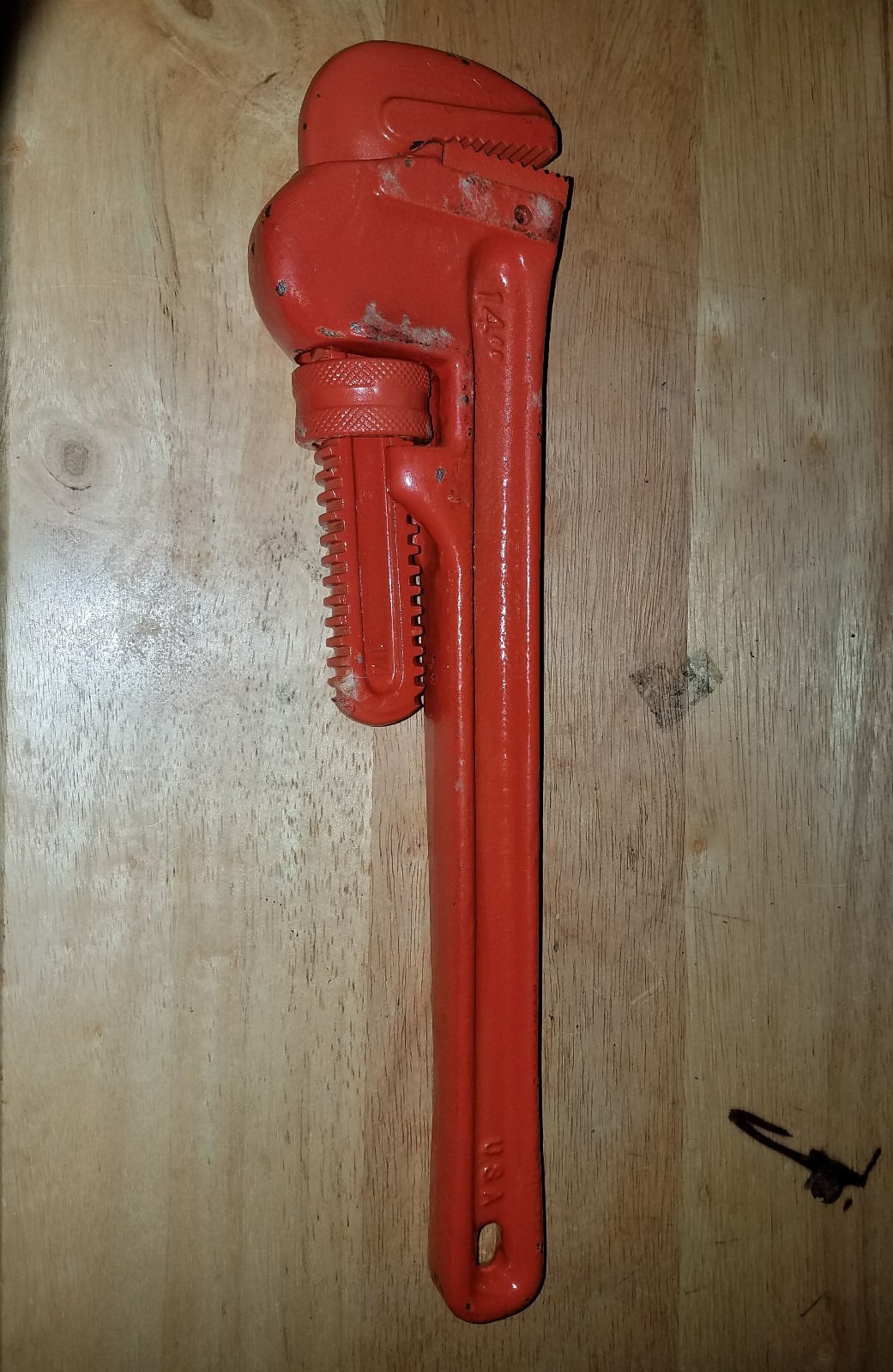Used Ridgid Heavy Duty 14 Inch Adjustable Pipe Wrench Made In USA 2" Open eBay