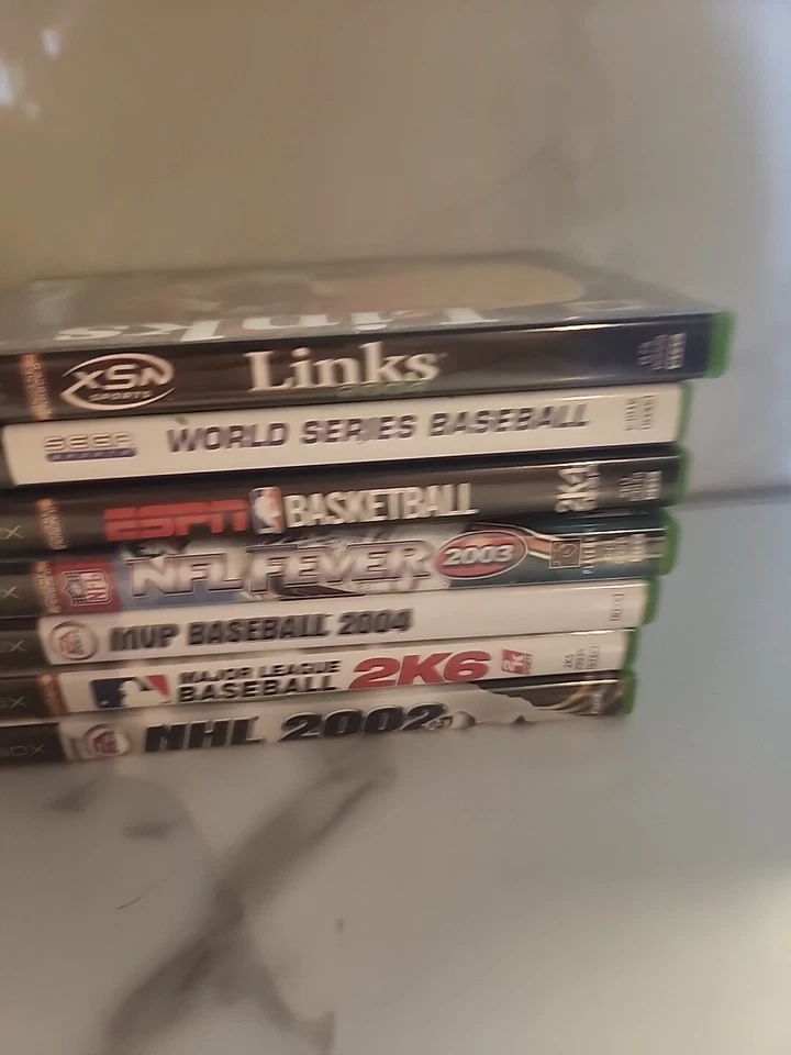 Lote de 7 juegos originales Xbox deportes baloncesto béisbol fútbol hockey golf Foto 2 de 4