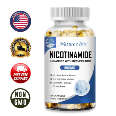 #ad #ad Max Strength Nicotinamide 500mg with Resveratrol Anti aging NAD Vitamin B3 $13.00