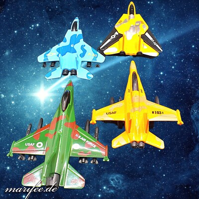 4 Stück Kampfjets/ Düsenjäger mit Pull-Back-Antieb, Tomcat F14  Art.-Nr. 11110