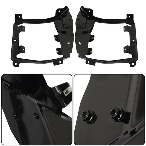 Front Outer Set of 2 For 16 17 2018 Chevrolet Silverado 1500 Bumper Bracket NEW - Foto 2 di 13