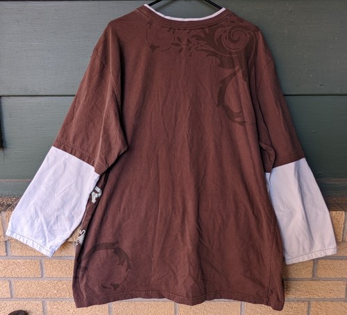 Denver Broncos NFL Pro Line Eco Shirt Men's Size XXL Long Sleeve Brown 2XL - Picture 3 of 7