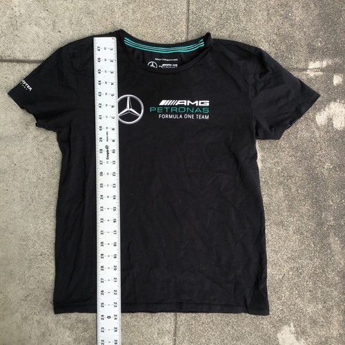 Mercedes AMG Petronas F1 Official Team Women Medium Black Monster Energy Shirt - Picture 6 of 9
