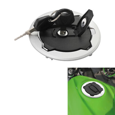 Fuel Gas Tank Cap Cover Keys Fit For Kawasaki Ninja 400 2018-2024