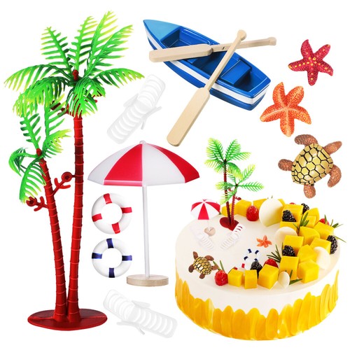 10 Pcs Dekoration Mit Strandmotiven Kuchendekorationen Zum Thema