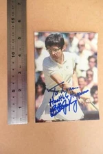 Billie Jean King  - Hand signed original autograph (file BL2) on computer paper