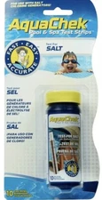 AquaCheck Pool & Spa Test Strips For Salt NACl 10 Test Strips In Package. New