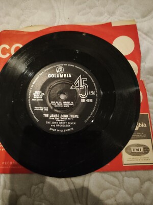 THE JAMES BOND THEME-JOHN BARRY SEVEN VINYL 7''45RPM.COLUMBIA.EXC