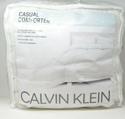 calvin klein white comforter
