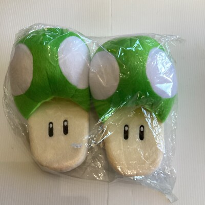 Super Mario Child Slippers Mega Mushroom Toad Soft Plush Japan