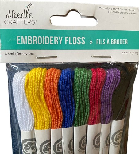 Embroidery Floss of Basics Assortment Colors 8m New Lot Of 4 New Packages Cotton - Picture 3 of 4