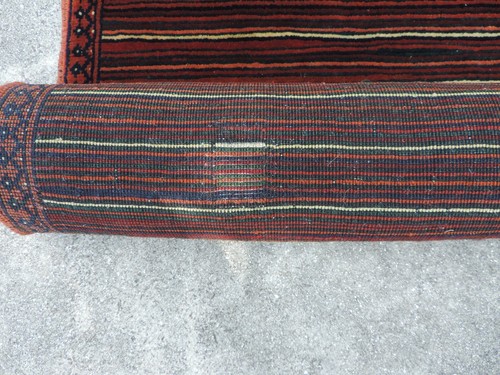 2x6ft. Striped Dazzler Afghan Gabbeh Wool Runner - Picture 11 of 11