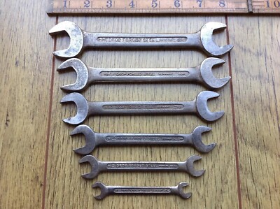 6 deutsche gesenkgeschmiedete Stahl Porsche Werkzeug Kit Schraubenschlüssel 7/8'' bis 1/4'' AF.