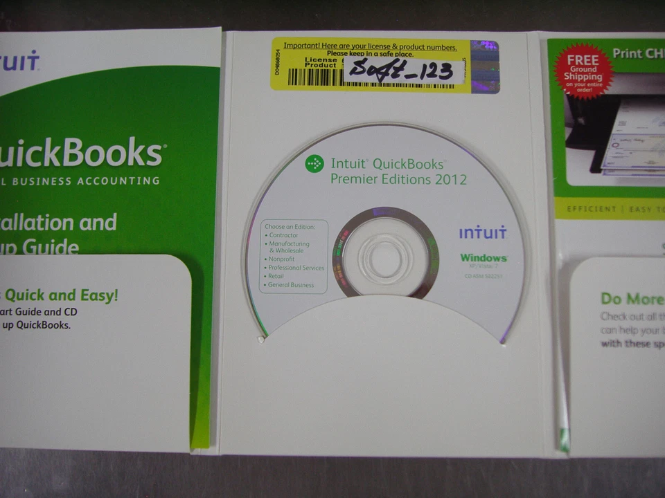 INTUIT QUICKBOOKS PRO 2012 FOR WINDOWS FULL RETAIL US VERSION =LIFETIME LICENSE= - Image 2 of 2