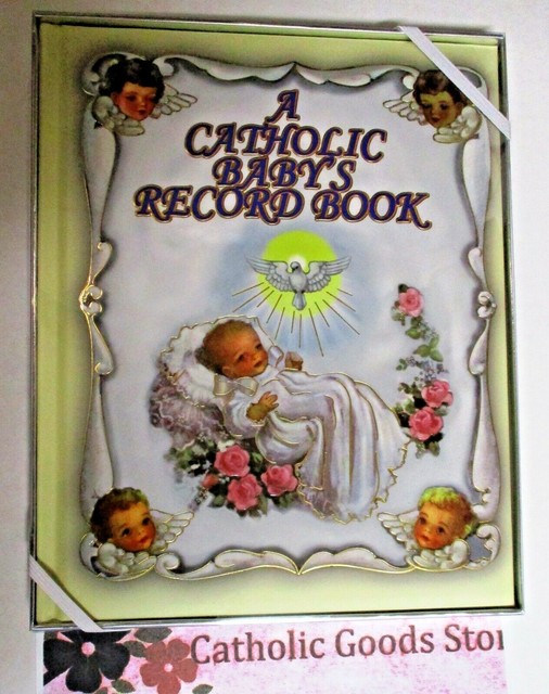 Catholic Baby's Record Book Hardcover with case eBay