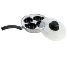 4 Cups HOLE Egg Poacher Pan Non-Stick Cup Egg Boiler Saucepan Cookware with Lid