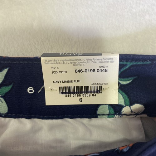 Pantalones Capris St Johns Bay para mujer talla 6 secretamente delgados tiro medio conjunto de 2 nuevos con etiquetas - Imagen 4 de 15
