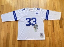 Prime Time Tony Dorsett Dallas Cowboys Mens Jersey 1977-87 w/Print Sz 60/4XL Vtg