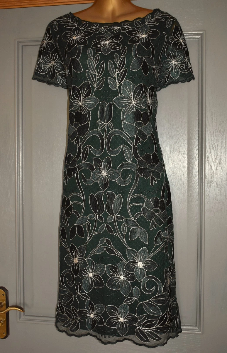 phase eight nessa embroidered dress Nessa | Light BLUE 3D Floral Square-Neck Maxi Dress With Sheer Skirt main image 0