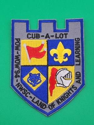 Cub-A-Lot Pow Wow '94 NWSC Land Of Knights And Learning Patch BSA America NEW