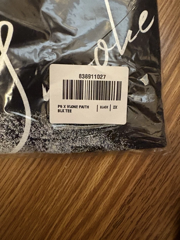 Футболка Vlone x Pop Smoke (Faith) размер 2XL - подлинная ✅ - Изображение 2 из 4
