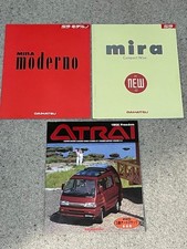 Daihatsu Mira, Moderno and Atrai JDM Kei Car Sales Brochures Japan 1990s