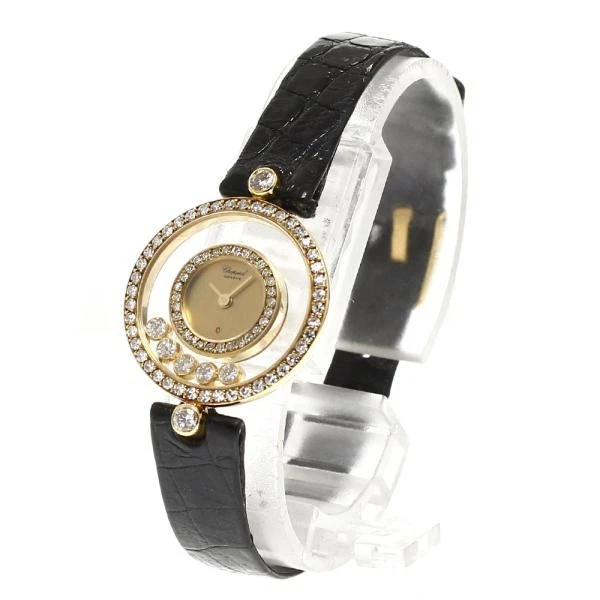 Chopard — Chopard Happy Diamonds 20/3957 23mm YG Gold Dial Quartz Watch #C4348