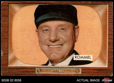 1955 Bowman #239 Edwin Rommel RC UMPIRE 4 - VG/EX