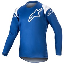 Alpinestars Racer Narin Youth MX Jersey Top Blue Ray White
