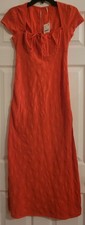 Free People Natalya Midi Dress Short Cap Sleeves  NWT  S
