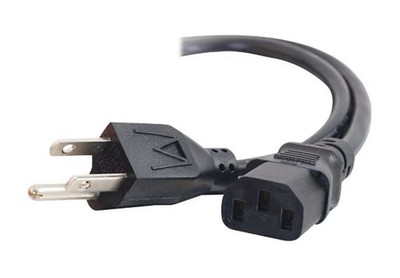C2G 12FT 18 AWG NEMA 5-15P to IEC320 C13 Molded Universal Power Cord 