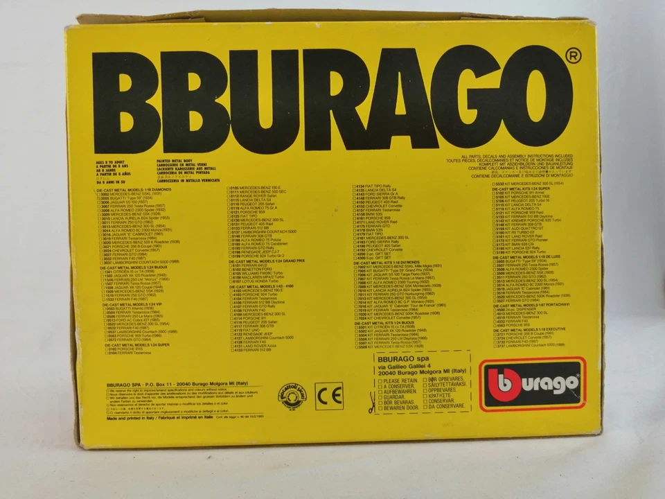 BBURAGO Die-cast Metal 1/24 cod.5102 Kit Porche 911 Armel en caja + instrucciones Foto 2 de 4