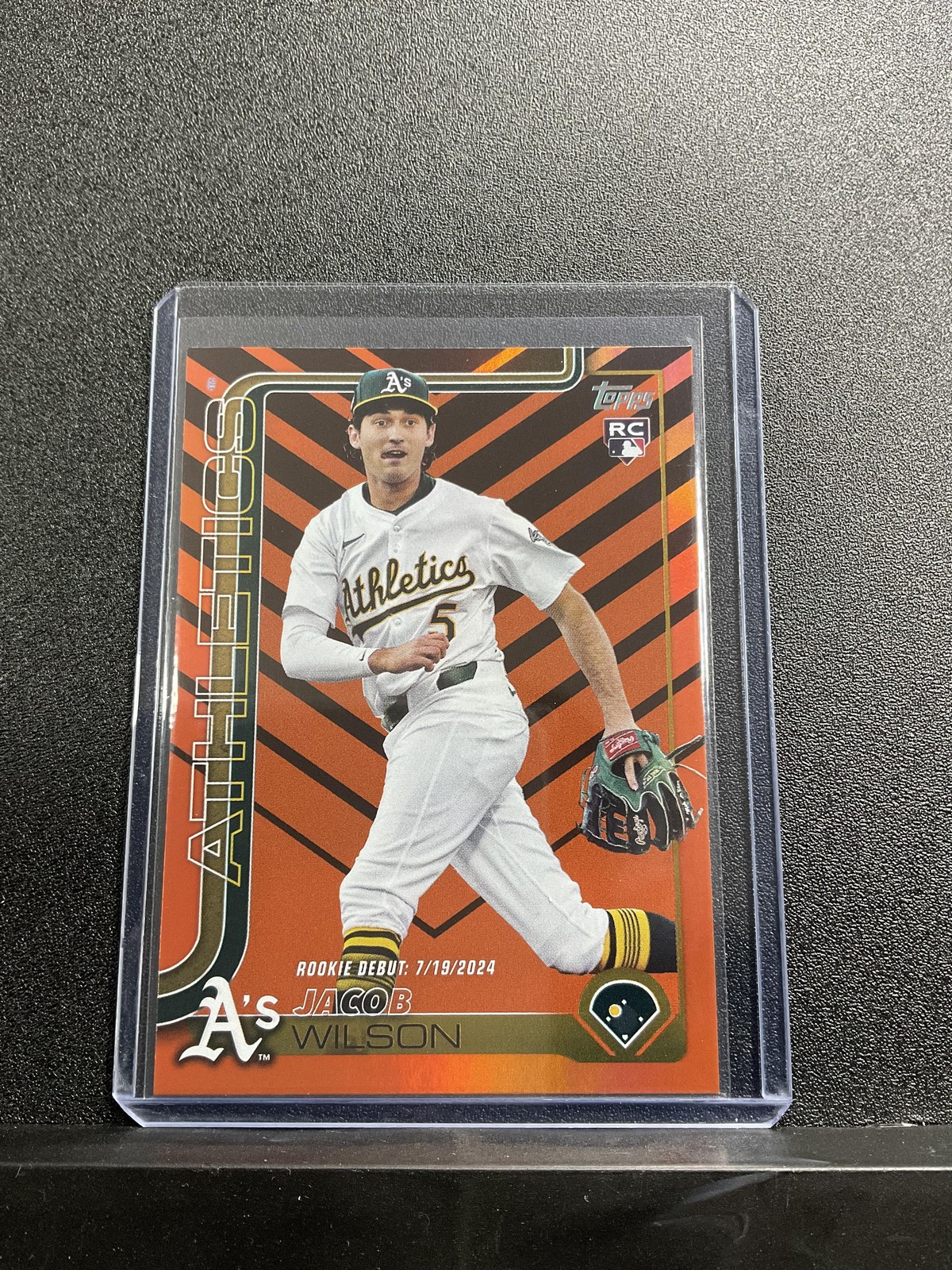 2025 Topps Update Jacob Wilson #US180 Holiday Athletics