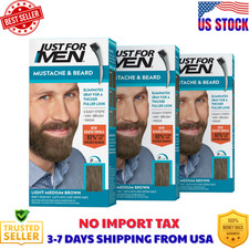 Just For Men Mustache Beard Color Gel Light Medium Brown M30 1 Kit Pack of 3