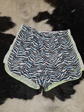 Justice Mesh Shorts zebra w/blue paint spots size 10