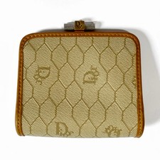 Vintage Christian Dior Honeycomb Pattern Frame Coin Kisslock Wallet Rare