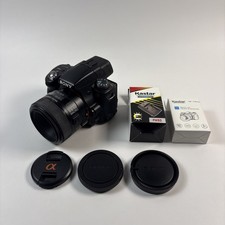 Sony 55 Digital-SLR SLT-A55V Camera with Sony SAL50M28 Lens 2.8/50 Macro/More