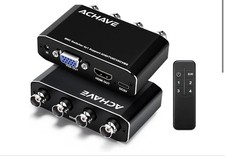 4x1 BNC Switcher AHD TVI CVI CVBS to HDMI VGA Video Converter with Remote