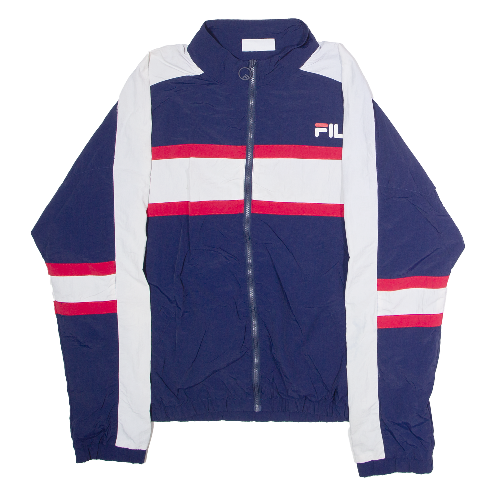FILA Giacca a vento uomo blu nylon colorblock XL