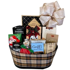 Christmas Gift Basket - Chocolates & Cookies Gourmet Holiday Gift Basket