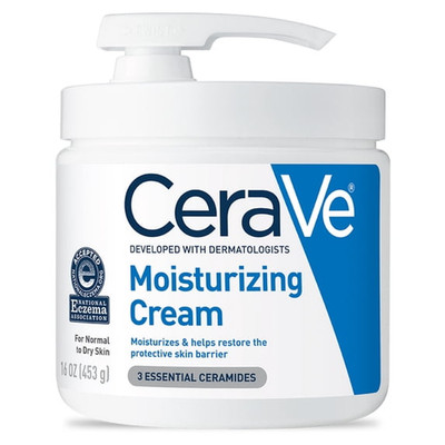 CeraVe Moisturizing Cream for Face & Body Normal to Very Dry Skin with Pump 16oz