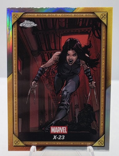 🧬 2025 Topps Chrome Deadpool CB-18 Comic Book Gold X-23 Marvel X-Men