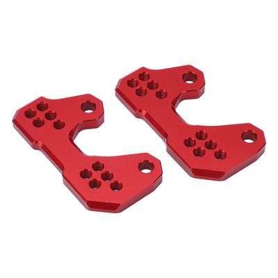 Adjustable Rearsets Bracket Base For Yamaha YZF R3/R25 2015-2016 - CNC Aluminum Footpeg Mounting Plate, Red