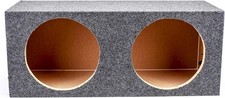 SEALED 0.75" MDF SUB WOOFER ENCLOSURE BOX w/ 1" MDF FACE for 2 12  SUBWOOFERS
