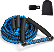 25FT Wakesurf Rope and Handle, 6 Sections Adjustable Floating Surf Tow Ropes, Br