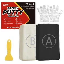 Epoxy Putty, 10oz / 280g Fast Repair Clay, High Strength 2 Part Black