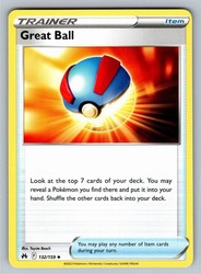 Great Ball 132/159 Crown Zenith Uncommon Trainer