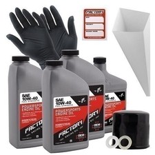 Factory Racing Parts 10W40 3.5 QT Oil Change Kit For Suzuki VZ1600, M95 51.42 per gallon