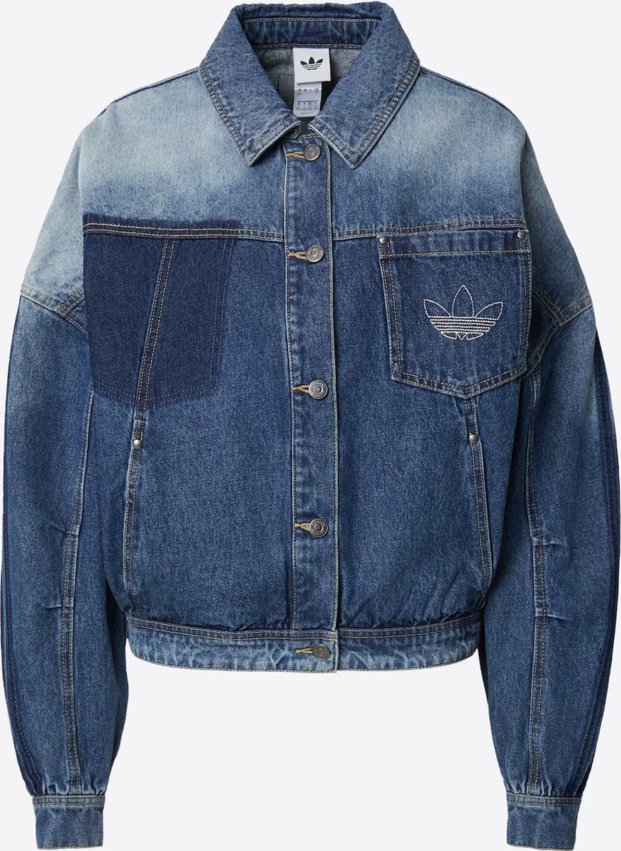 adidas Originals Premium Retro Oversized Top Medium Blue Denim